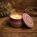 Kit 6 Velas Aromáticas Artesanais 60g | Latinha Mandala – Auralis