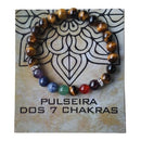 Pulseira olho de tigre 7 chakras