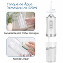 Irrigador Dental Portátil Recarregável 220ml | Limpeza Profunda