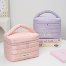Nécessaire de Maquiagem com Alça Puffer