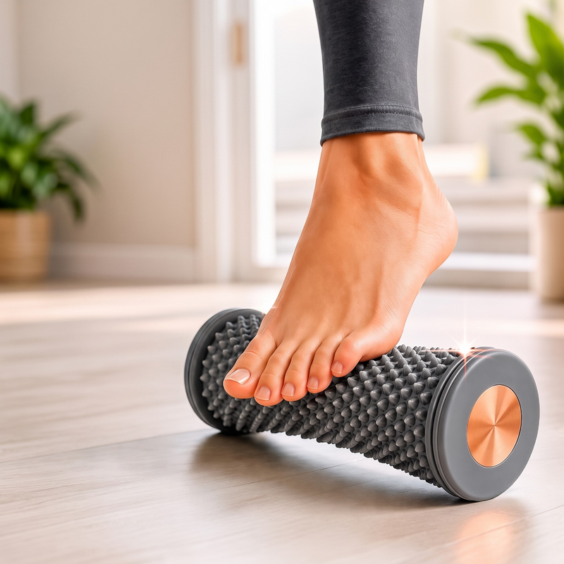 Rolo Massageador para Pés – Reflexologia e Alívio da Tensão Muscular