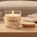 Vela Aromática Artesanal Premium com Tampa de Madeira