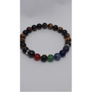 Pulseira Olho de Tigre + 7 Chakras | Pedras Naturais – Auralis