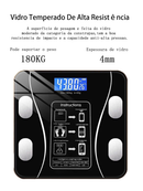 Balança Digital Medidora Corporal Bioimpedância Profissional Bluetooth 180Kg / Pilhas Preto cor Branco USB KD2123