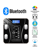 Balança Digital Medidora Corporal Bioimpedância Profissional Bluetooth 180Kg / Pilhas Preto cor Branco USB KD2123