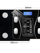 Balança Digital Medidora Corporal Bioimpedância Profissional Bluetooth 180Kg / Pilhas Preto cor Branco USB KD2123