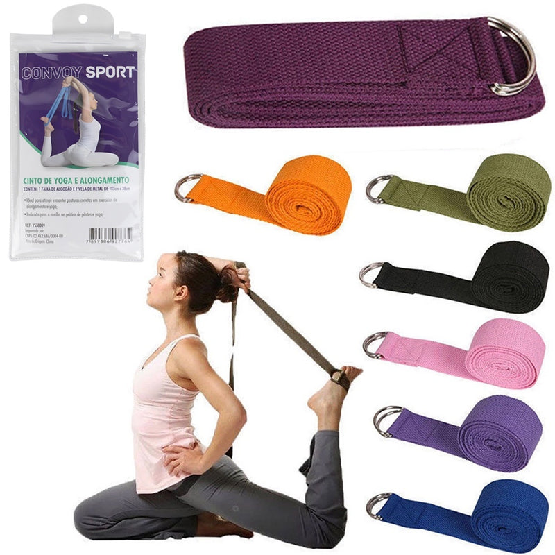 Fita de yoga e alongamento