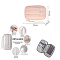 Porta-passaporte Puffer Acolchoado Impermeável para Viagem
