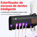 Porta Escova de Dentes UV com Dispenser de Pasta | Sem Furar – Auralis