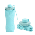 Garrafa de Água Dobrável de Silicone 600ml | Portátil para Viagem e Academia – Auralis