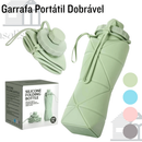 Garrafa de água dobrável de silicone de chaleira portátil esportes ao ar livre compressão viagem 600ML