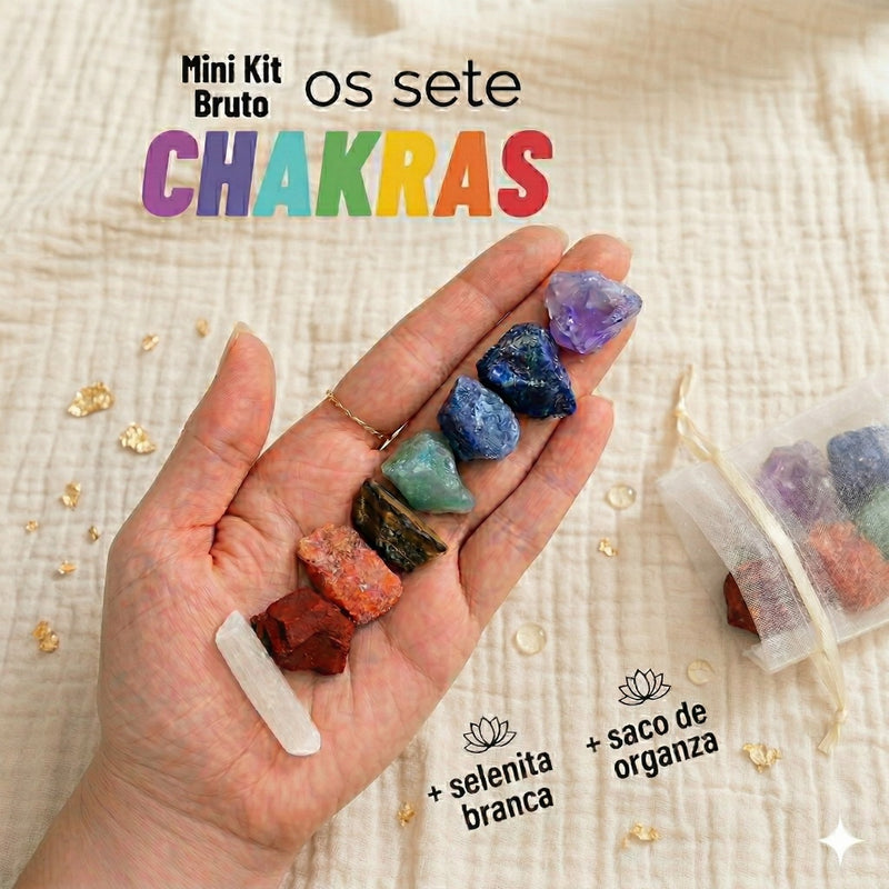 Kit 7 chakras e selenita