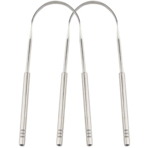 Raspador de Língua Inox Kit 2 Peças | Higiene e Frescor – Auralis