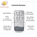 Umidificador Portátil 500ML Aromatizador Luz LED De 7 Cores Com Controle Remoto / Ambiente mais Agradável para Dormir
