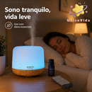 Umidificador Portátil 500ML Aromatizador Luz LED De 7 Cores Com Controle Remoto / Ambiente mais Agradável para Dormir