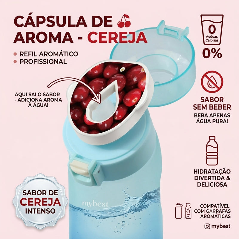 Cápsula de aroma cereja refil garrafa
