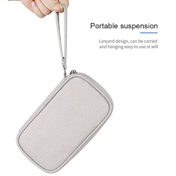Necessaire organizadora bolsa portatil celular cabos fios armanazamento