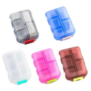 Pílulas, Estojo organizador portátil de comprimidos, caixa de vitaminas para tablet de viagem, com 10 compartimentos