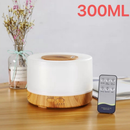Difusor de Aromas e Umidificador de Ar Ultrassônico com LED 7 Cores e Controle Remoto