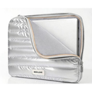 Bolsa Para Notebook Premium Metalizada Capa Protetora Puffer Acolchoada Macia À Prova De Choque Carteira Porta Documento