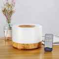 Difusor de Aromas e Umidificador de Ar Ultrassônico com LED 7 Cores e Controle Remoto