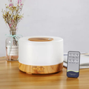Difusor de Aromas e Umidificador de Ar Ultrassônico com LED 7 Cores e Controle Remoto