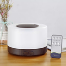 Difusor de Aromas e Umidificador de Ar Ultrassônico com LED 7 Cores e Controle Remoto